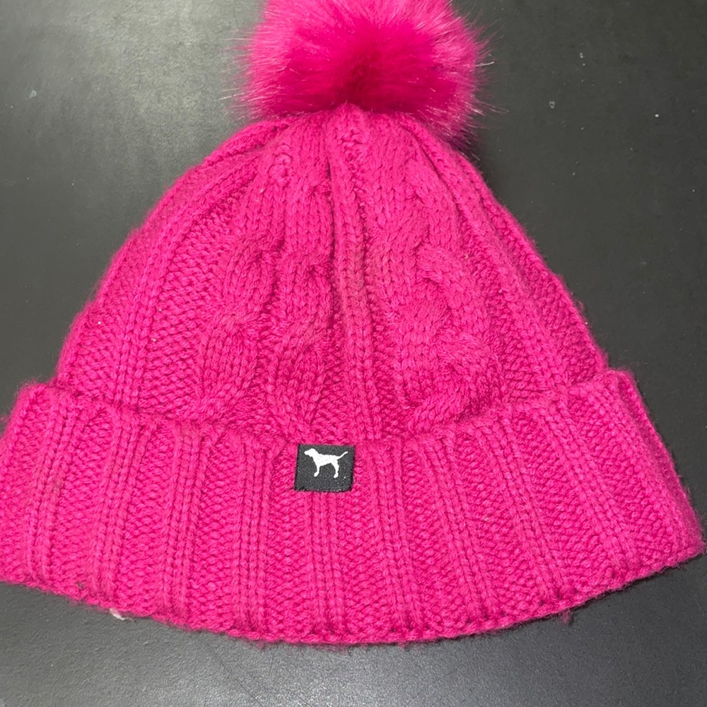 VS Pink Pom Pom Hat
